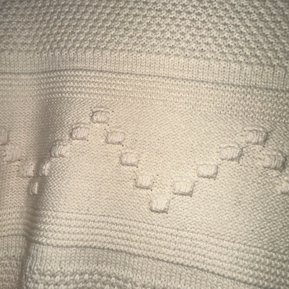 New Women’s Pink Clover Gabriel Mock Neck Cable Knit Sweater beige Size XL - Picture 3 of 10